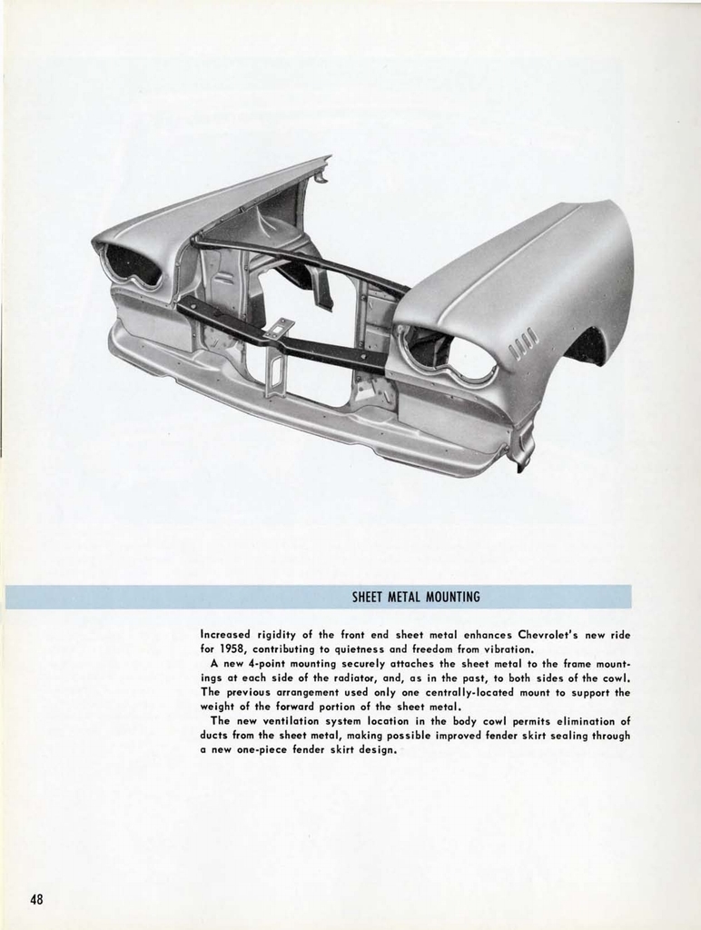 1958 Chevrolet Engineering Features Booklet Page 34